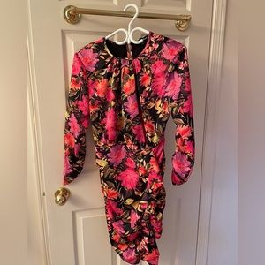 For Love and Lemons, Medium, Floral Dress with hot pink accents